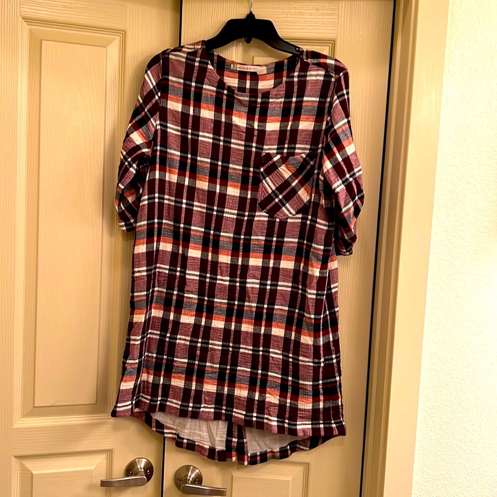 Chelsea & Violet plaid shirt size L
